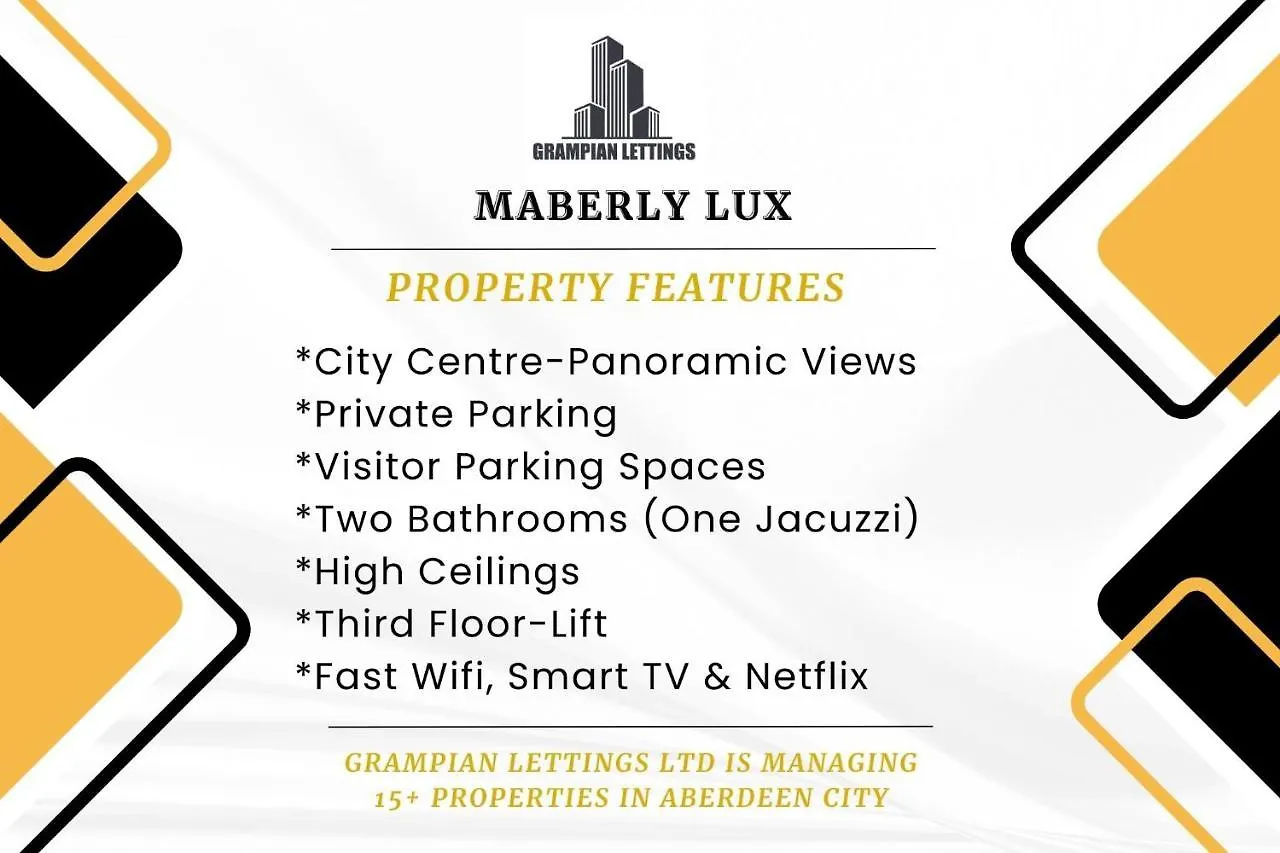 Apartament Maberly Lux - Grampian Lettings Ltd Aberdeen Wielka Brytania